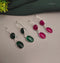 colorful drop earrings