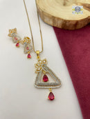 Cz Pendent Sets With Chain