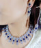 Star Cut American Diamond Set with Earrings nd Tika